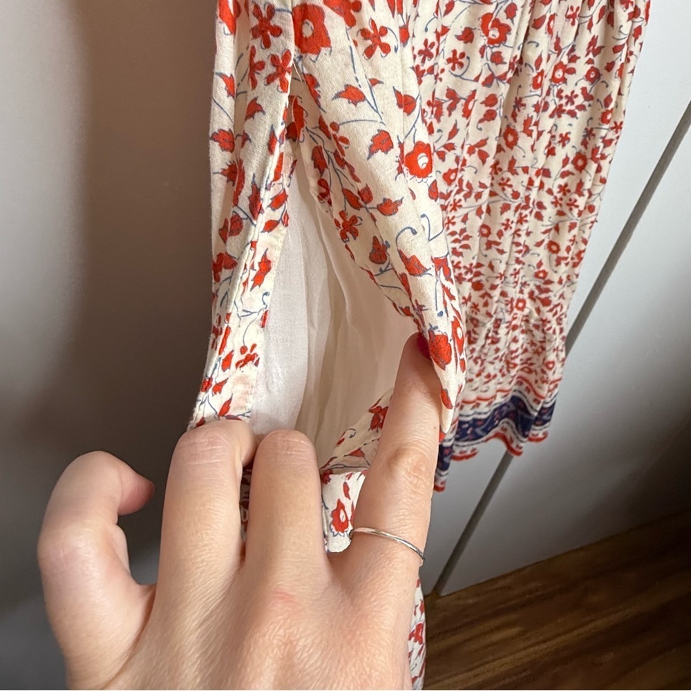 Trovata Birds of Paradis Marcella Mini Dress Red Ivy XS - Picture 4 of 11